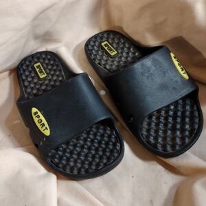 Sport Black Slide Sandals